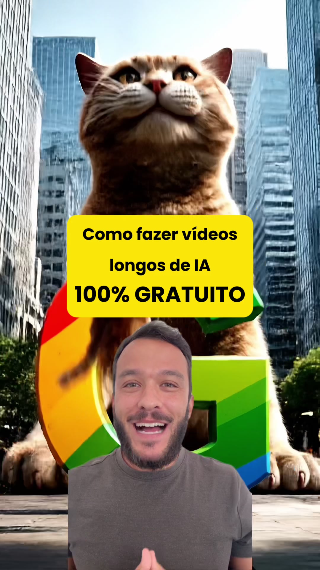 Como fazer vídeos de IA longos de forma 100% GRATUITA!!! #veo3 #googleflow #videosia #foryou #gratis